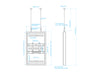 Multibrackets M Pro Series Enclosure 43" Wire Slim Small White Signage Display Enclosures Multibrackets