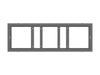 Multibrackets M Pro Series Enclosure 37” Small Black Signage Display Enclosures Multibrackets