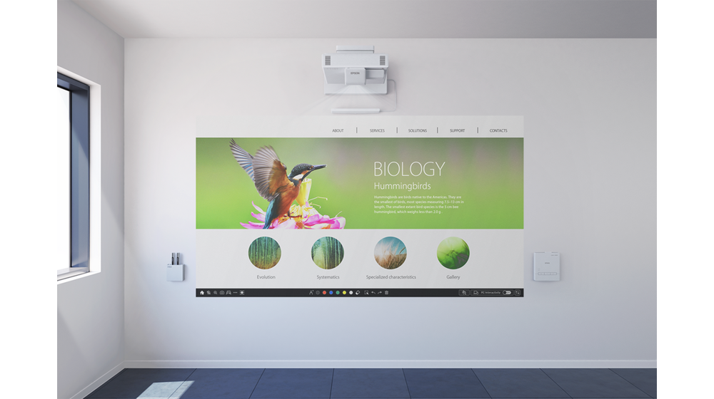 Epson V11H919041/EB1485FI Laser Interactive Display Projector - 5000 Lumens Projector Epson