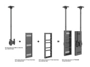 Multibrackets M Pro Series Enclosure 37” Small Black Signage Display Enclosures Multibrackets