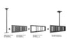 Multibrackets M Pro Series Enclosure 37” Small Black Signage Display Enclosures Multibrackets