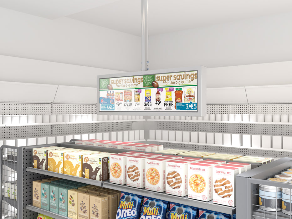 Multibrackets M Pro Series Enclosure 37” Small White Signage Display Enclosures Multibrackets