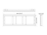 Multibrackets M Pro Series Enclosure 37” Small White Signage Display Enclosures Multibrackets