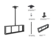 Multibrackets M Pro Series Enclosure 37" Back to Back Mount Black Signage Display Enclosures Multibrackets
