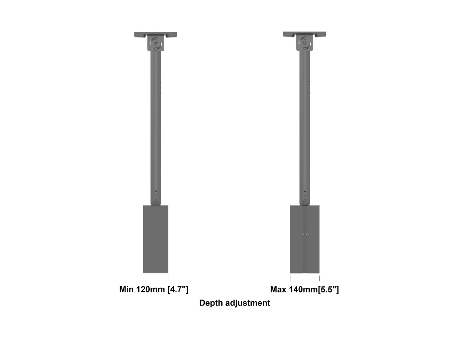 Multibrackets M Pro Series Enclosure 37" Back to Back Mount Black Signage Display Enclosures Multibrackets