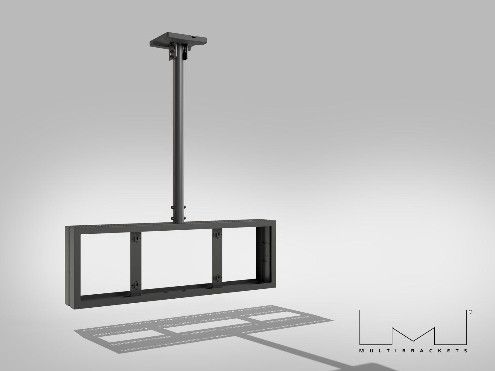 Multibrackets M Pro Series Enclosure 37" Back to Back Mount Black Signage Display Enclosures Multibrackets