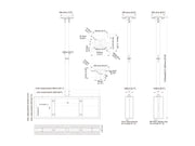 Multibrackets M Pro Series Enclosure 37" Back to Back Mount Black Signage Display Enclosures Multibrackets
