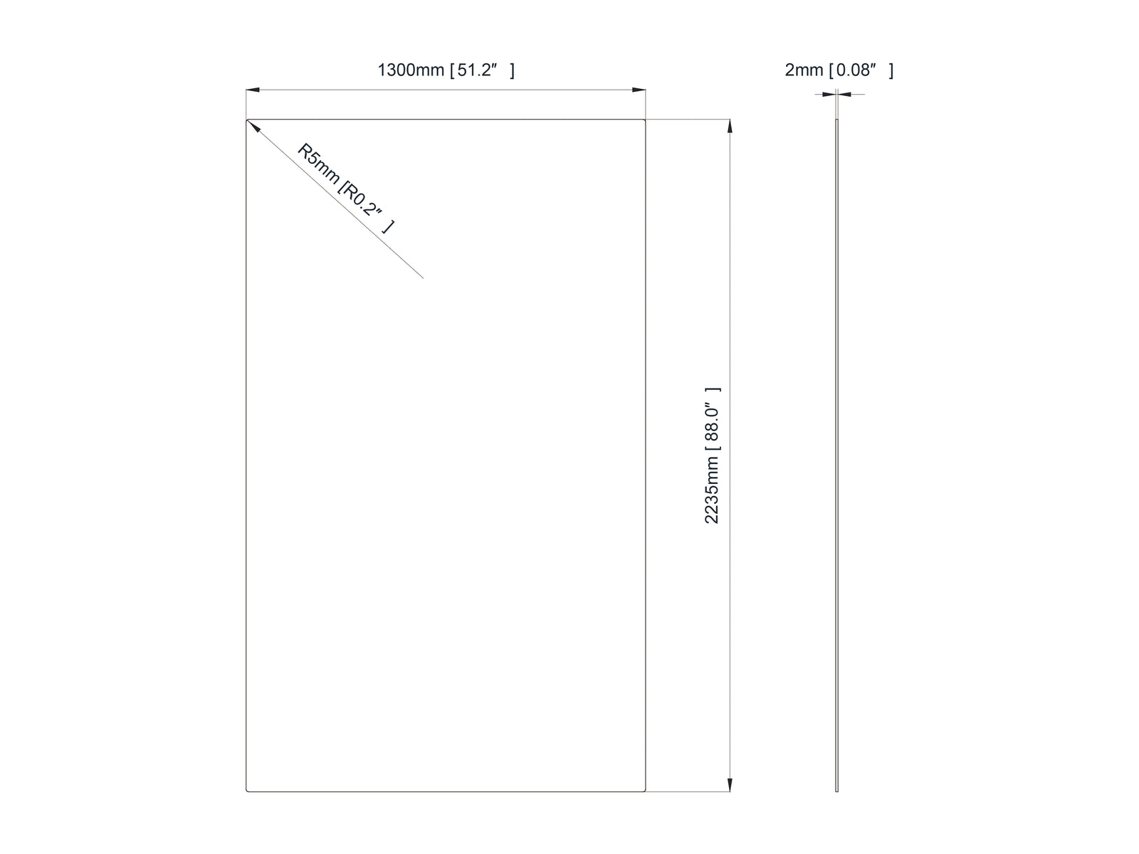 Multibrackets M Pro Series 98" Enclosure - Safety Sheet Polycarbonate Signage Display Enclosures Multibrackets