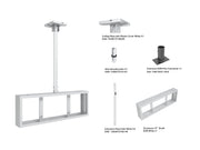 Multibrackets M Pro Series Enclosure 37" Back to Back Mount White Signage Display Enclosures Multibrackets