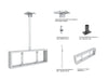 Multibrackets M Pro Series Enclosure 37" Back to Back Mount White Signage Display Enclosures Multibrackets