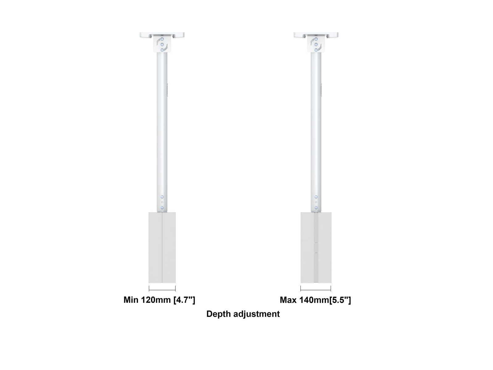 Multibrackets M Pro Series Enclosure 37" Back to Back Mount White Signage Display Enclosures Multibrackets