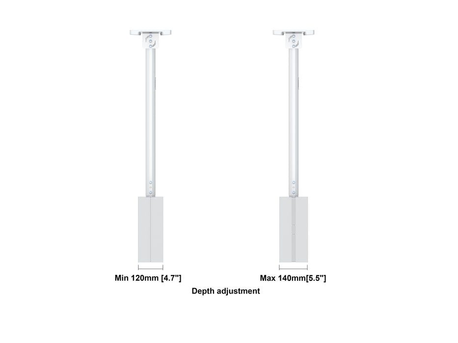 Multibrackets M Pro Series Enclosure 37" Back to Back Mount White Signage Display Enclosures Multibrackets
