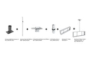 Multibrackets M Pro Series Enclosure 37" Back to Back Mount White Signage Display Enclosures Multibrackets