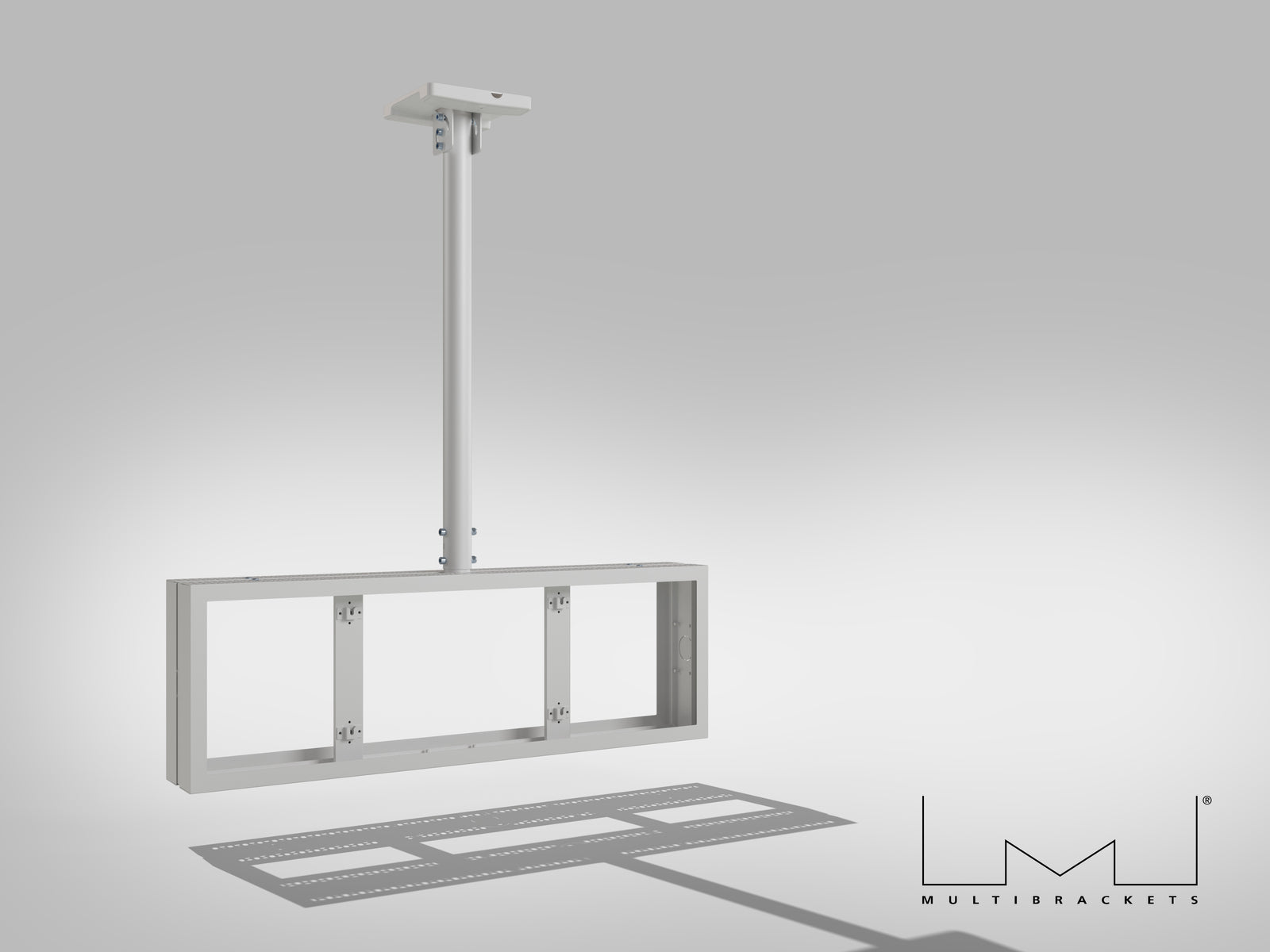 Multibrackets M Pro Series Enclosure 37" Back to Back Mount White Signage Display Enclosures Multibrackets