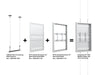 Multibrackets M Pro Series Enclosure - 1500mm Wire Connecting Plate Small