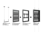Multibrackets M Pro Series Enclosure 1500mm Wire Connecting Plate Small | 7350105211522 Mounting Accessory Multibrackets