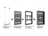 Multibrackets M Pro Series Enclosure - 1500mm Wire Connecting Plate Small