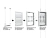 Multibrackets M Pro Series Enclosure - 1500mm Wire Connecting Plate Small