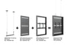 Multibrackets M Pro Series Enclosure - 1500mm Wire Connecting Plate Small