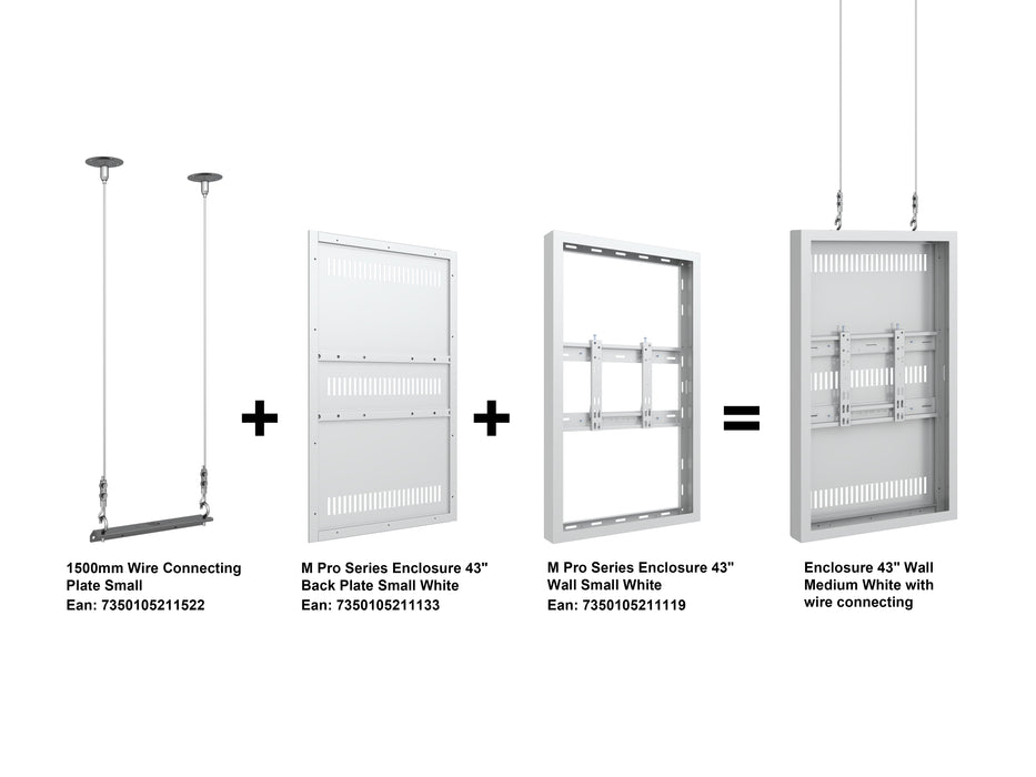 Multibrackets M Pro Series Enclosure - 1500mm Wire Connecting Plate Small