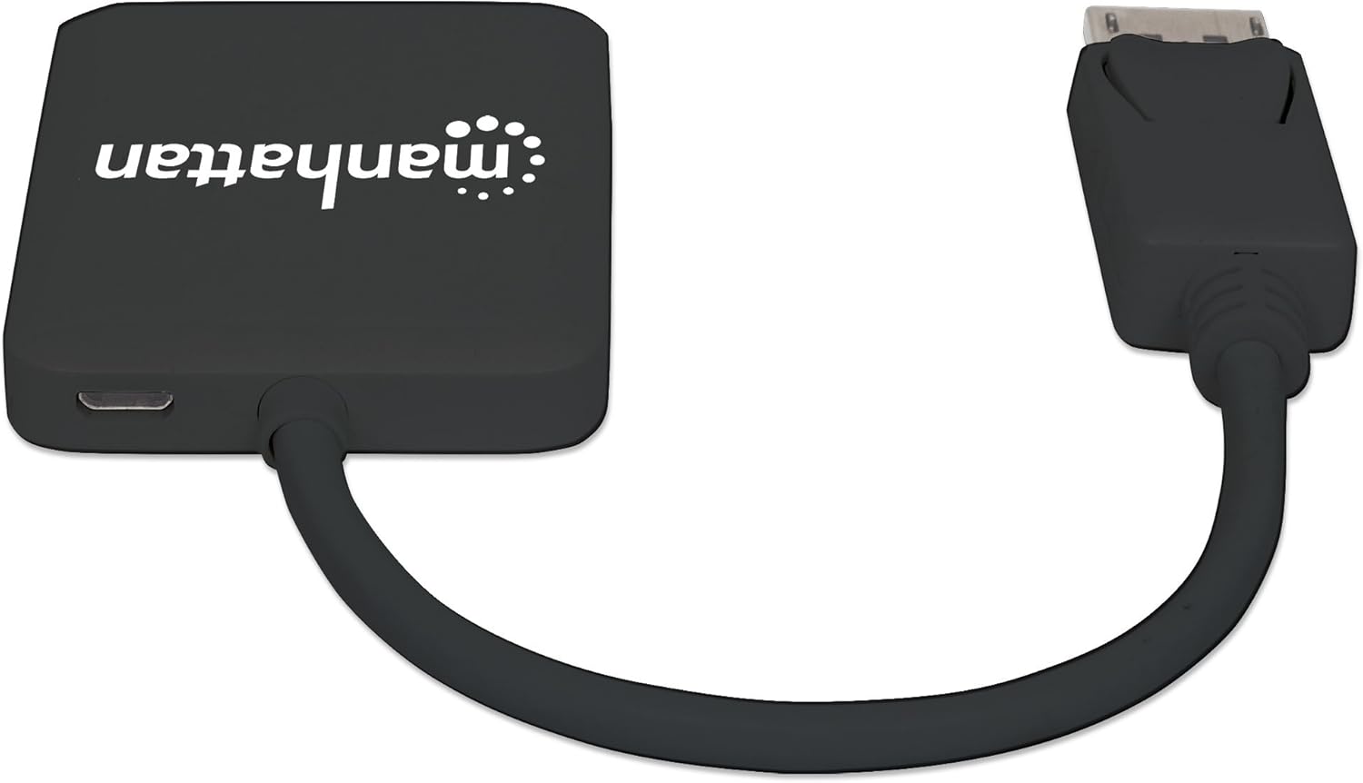 Manhattan DisplayPort 1.2 to 2-Port HDMI Splitter Hub with MST 4K@30Hz USB-A Powered Video Wall Function HDCP 2.2 Black | 152716 Splitter Manhattan
