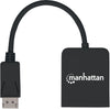 Manhattan DisplayPort 1.2 to 2-Port HDMI Splitter Hub with MST 4K@30Hz USB-A Powered Video Wall Function HDCP 2.2 Black | 152716