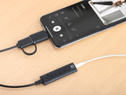 Manhattan 2-in-1 USB-C/-A to 3.5 mm Stereo Audio Adapter | 153560 Splitter Manhattan