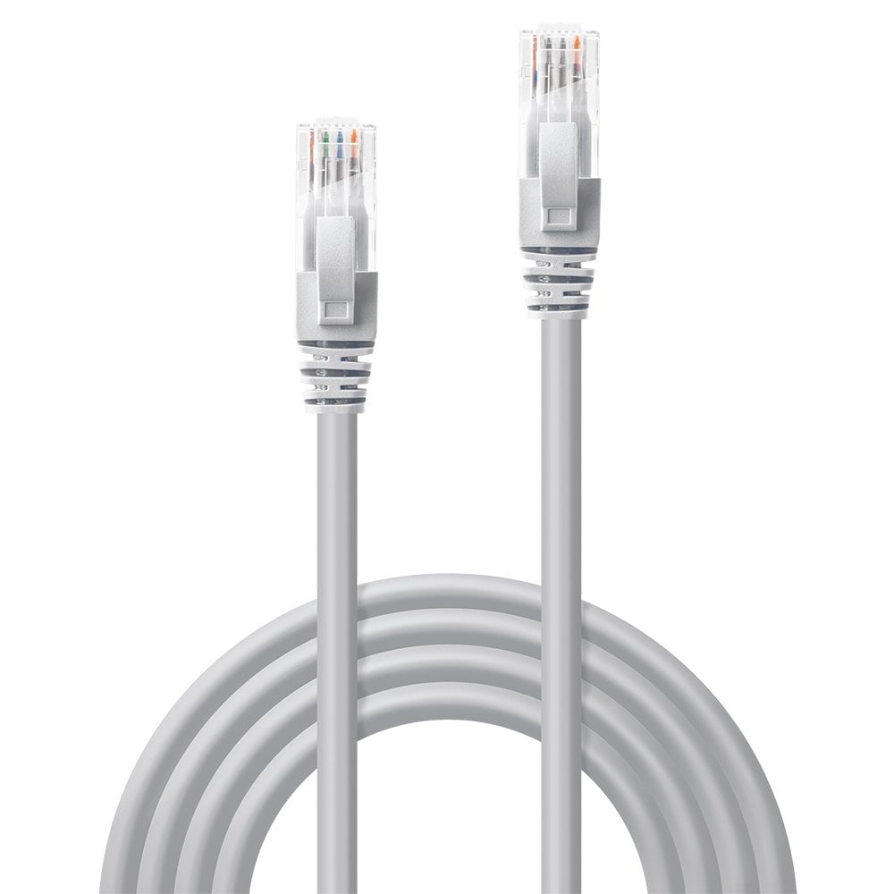 Lindy 15m Cat.6 U/UTP Network Cable, Grey | 48008 LAN / Ethernet Cable Lindy
