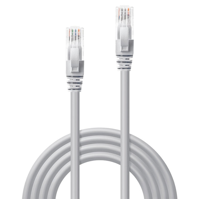 Lindy 15m Cat.6 U/UTP Network Cable, Grey | 48008 LAN / Ethernet Cable Lindy