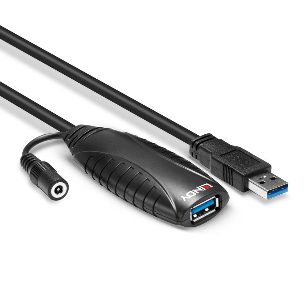Lindy 15m USB 3.0 Active Extension | 43099 USB Cable Lindy
