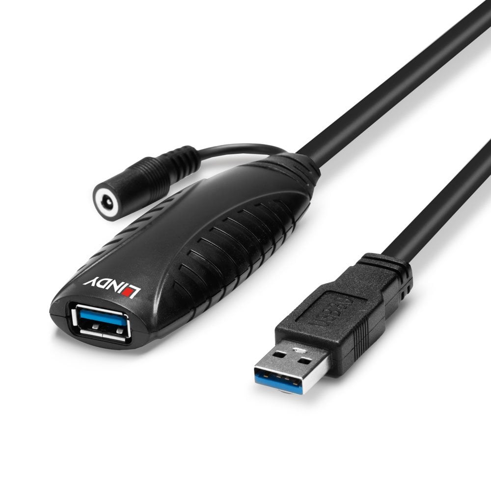 Lindy 15m USB 3.0 Active Extension | 43099 USB Cable Lindy