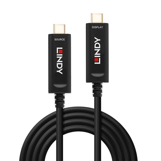 Lindy 15m USB Type C Fibre Optic Hybrid Cable, Audio / Video Only | 38503 USB Cable Lindy