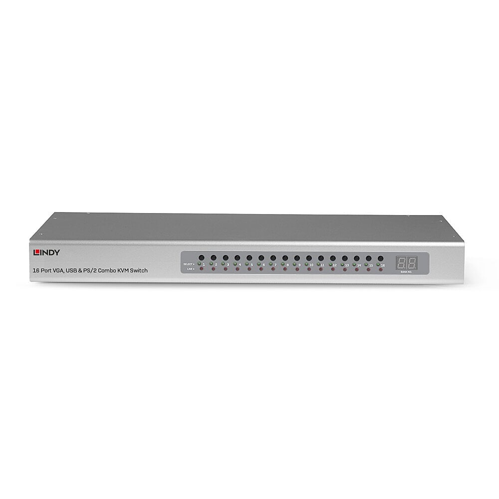 Lindy 16 Port VGA & USB Combo KVM Switch | 39527 Switches Lindy