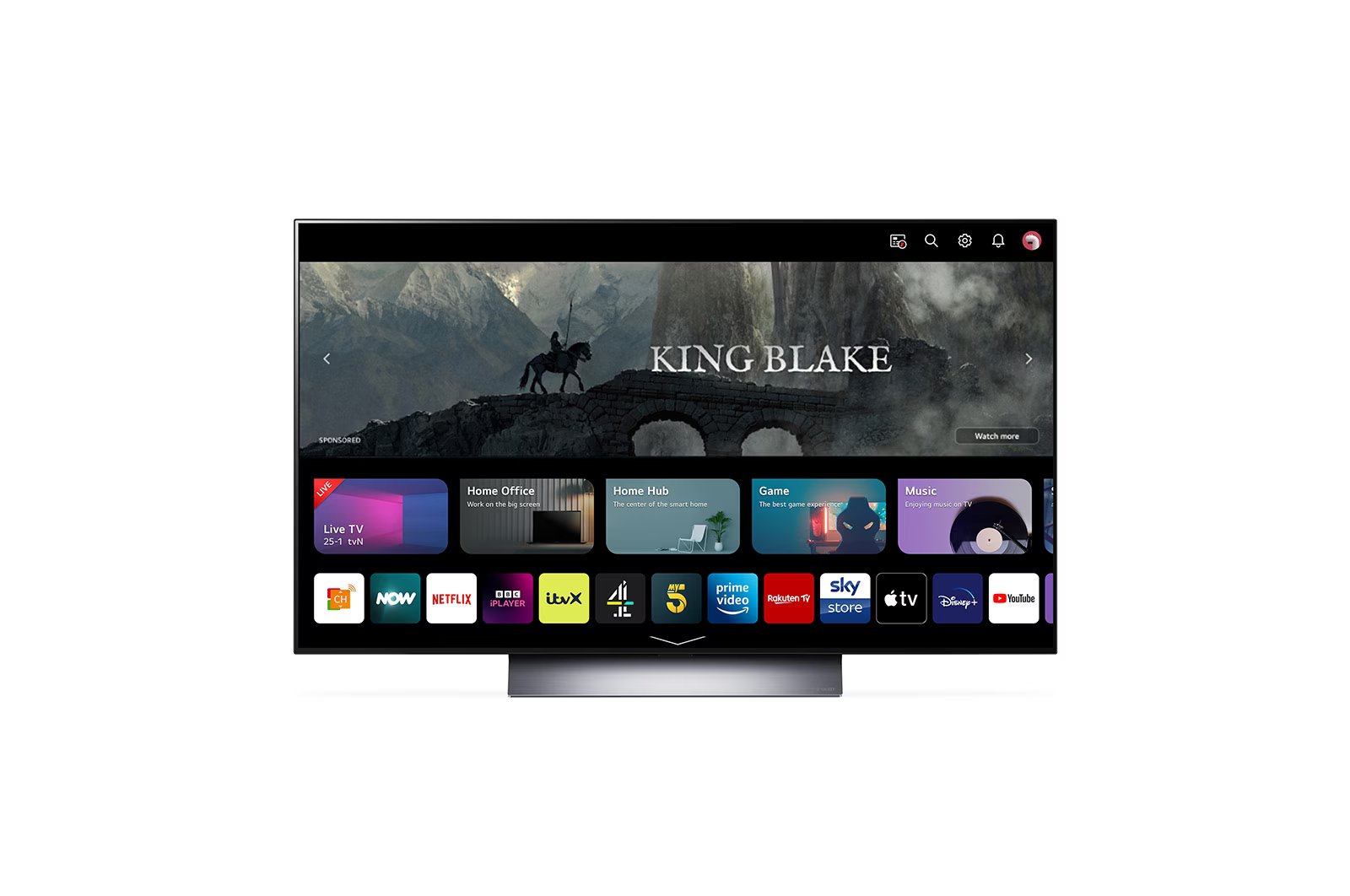 LG OLED48C36LA.AEK OLED Evo C3 48 Inch 4K Smart TV Hotel TV LG