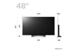 LG OLED48C36LA.AEK OLED Evo C3 48 Inch 4K Smart TV Hotel TV LG