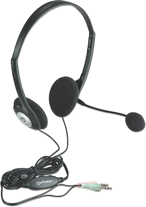 Manhattan Stereo On-Ear Headset | 164429 Headset & Earphones Manhattan