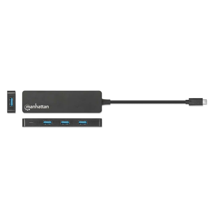 Manhattan 4-Port USB 3.0 Type-C Hub | 164924 USB Hubs & Docking Station Manhattan
