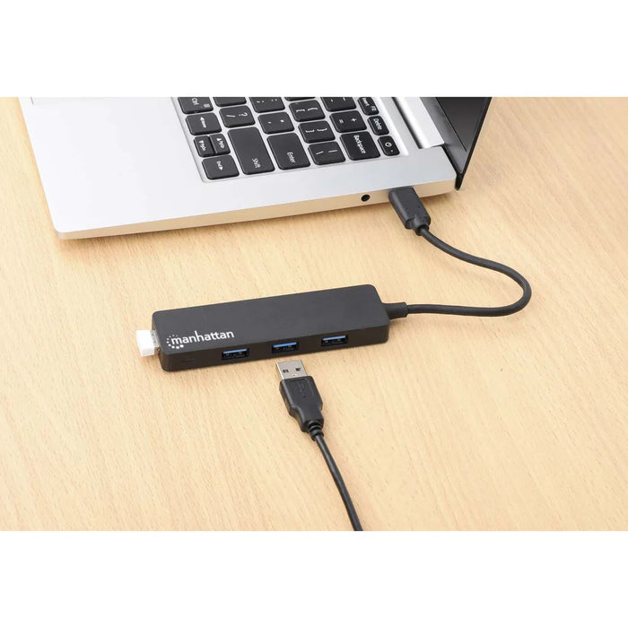 Manhattan 4-Port USB 3.0 Type-C Hub | 164924 USB Hubs & Docking Station Manhattan