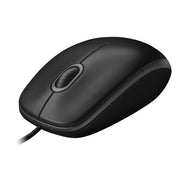 Logitech B100 1000dpi 3-Button Wired Optical Computer Mouse | 910-003357 Keyboard & Mouse Logitech