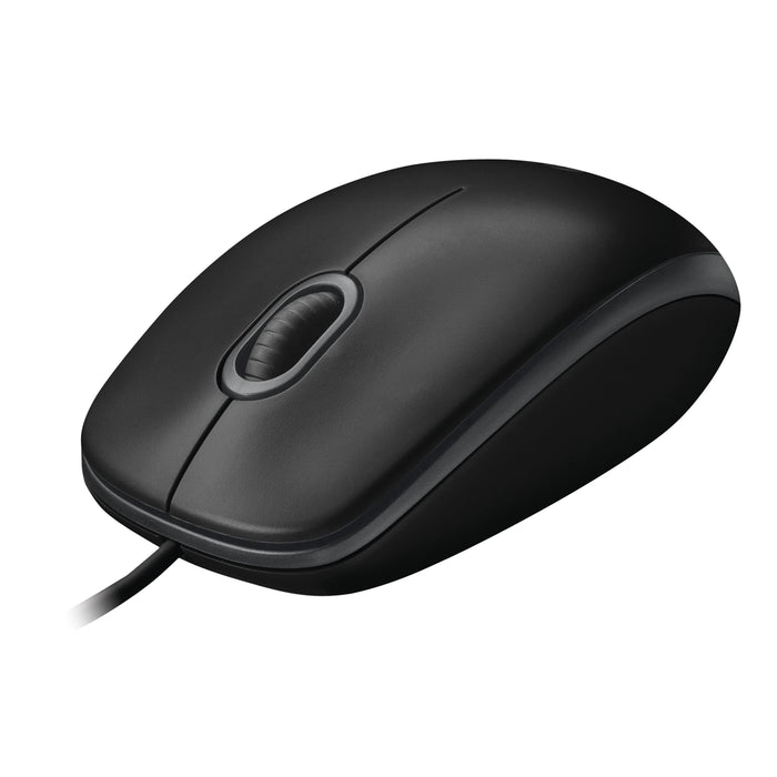 Logitech B100 1000dpi 3-Button Wired Optical Computer Mouse | 910-003357 Keyboard & Mouse Logitech