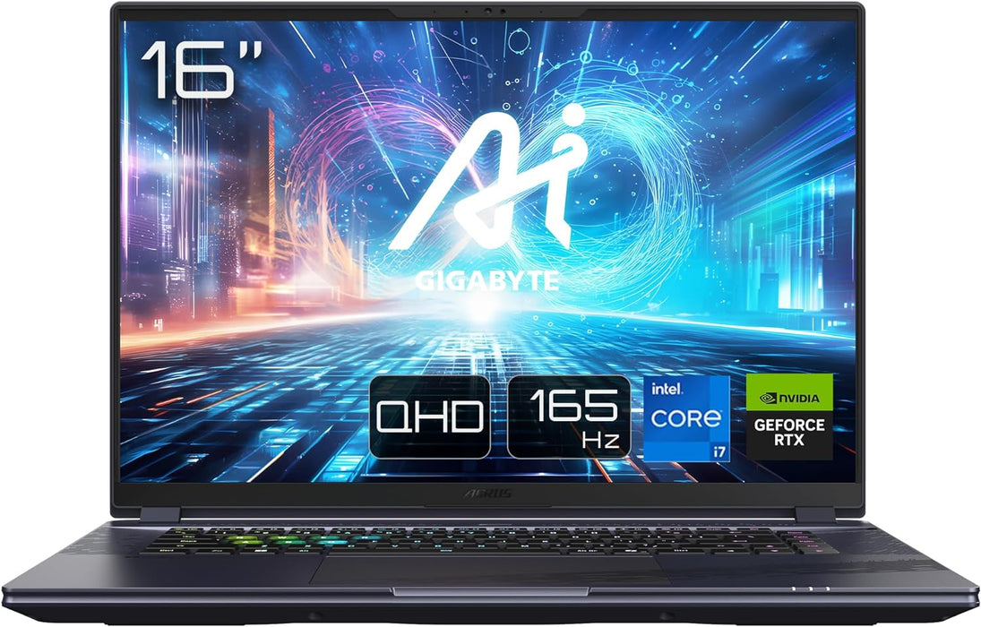 Gigabyte AORUS 16X 9KG Intel Core i7-13650HX 16GB RAM 1TB SSD RTX 4060 16 Inch Windows 11 Gaming Laptop | 16X 9KG-43UKC54SH