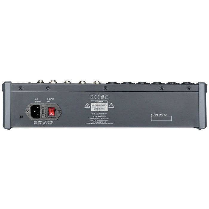 Citronic Professional Audio Mixer with DSP Effects & USB/BT Playback | 170.940UK Audio Mixer Citronic