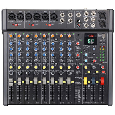 Citronic Professional Audio Mixer with DSP Effects & USB/BT Playback | 170.940UK Audio Mixer Citronic
