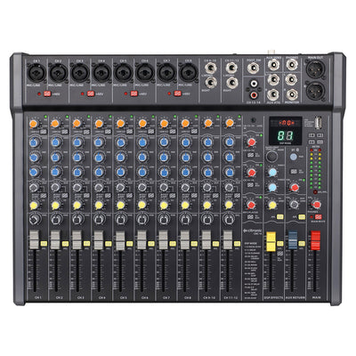 Citronic CMC Series 8-Channel Professional Audio Mixer with DSP FX, USB & BT | 170.942UK Audio Mixer Citronic