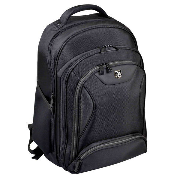 black laptop backpack ensures Port Designs 17.3 " Manhattan Casual Backpack Black Nylon