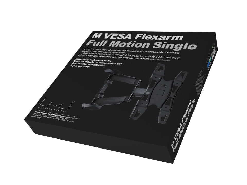 Multibrackets 32" - 50" M VESA Flexarm Full Motion Single Wall Mount Wall Mount Bracket Multibrackets