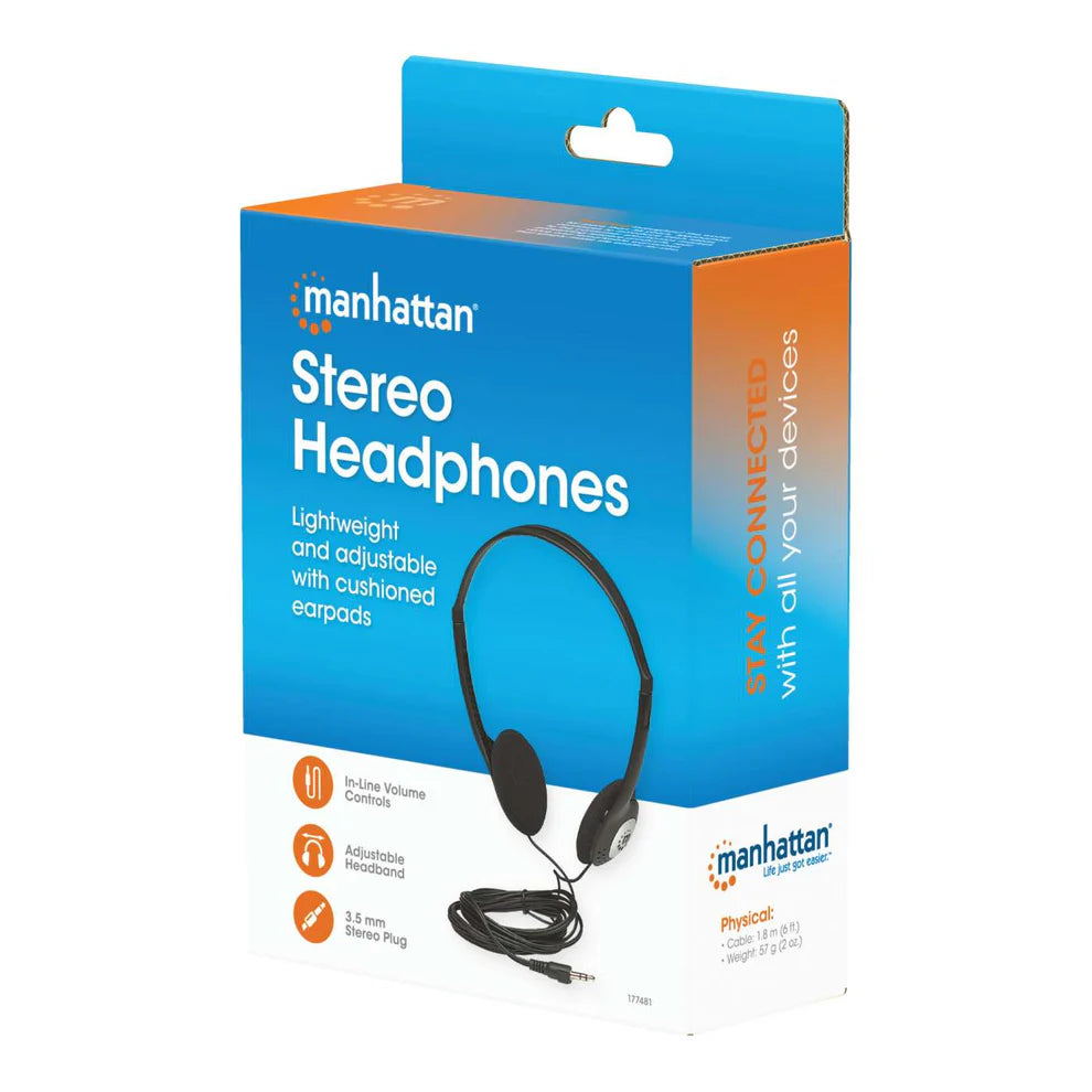 Manhattan Stereo On-Ear Headphones | 177481 Headset Manhattan