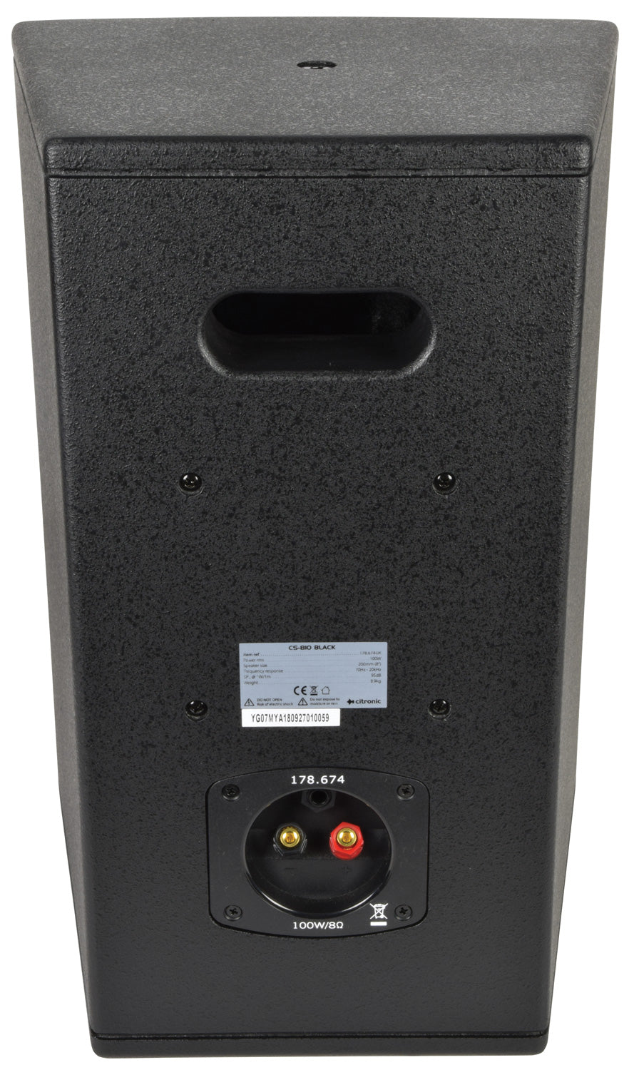 Citronic CS-810B Passive Speaker Black | 178.674UK Speaker Citronic