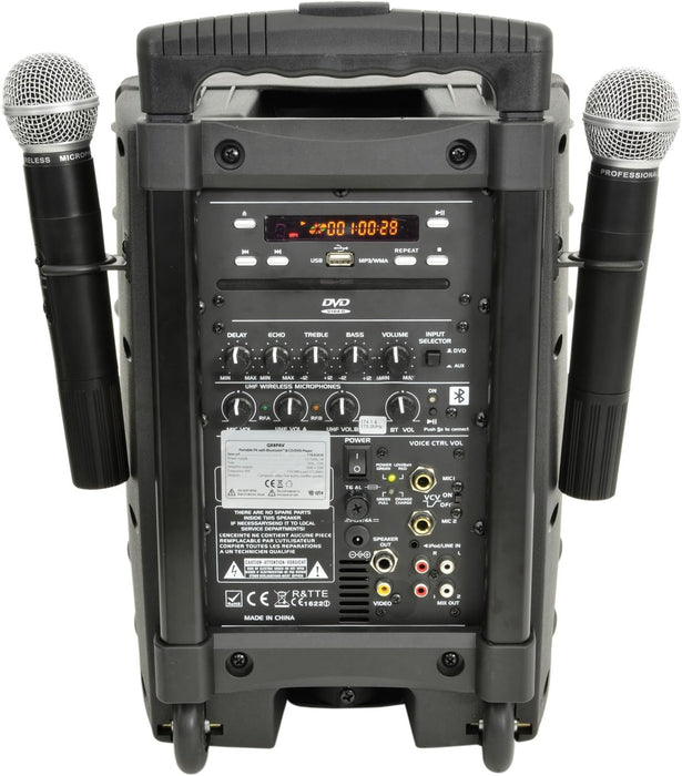 QTX PAV8 Portable PA System | 178.859UK Portable PA System QTX