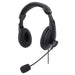 Manhattan 179843 Stereo Over-Ear Headset Adjustable Microphone